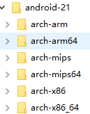 android-21支持的CPU类型